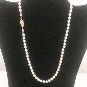 Glass Bead Faux Pearls